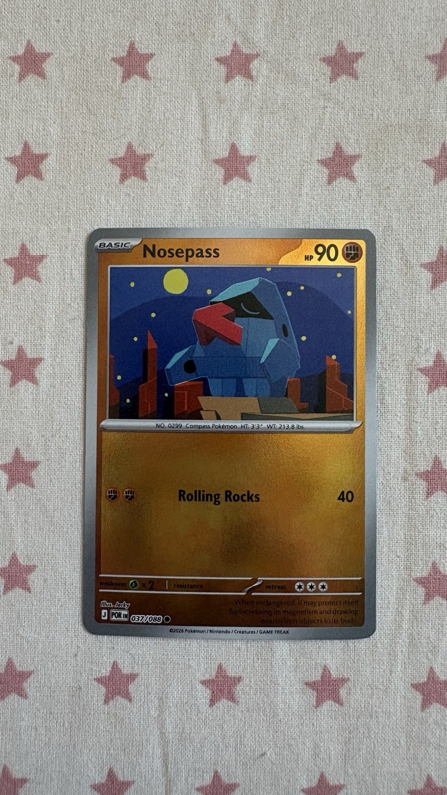 Nosepass 037/088 Perfect Order Reverse Holo Pokémon TCG Card