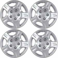 Set Of 4 Hubcaps 16 Inch Silver Abs Wheel Covers For 2002 - 2004 Nissans Altima Set Of 4 Hubcaps 16 Inch Silver Abs Wheel Covers For 2002 - 2004 Nissans Altima