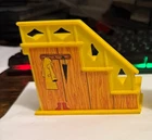 Vintage Fisher Price little people yellow stairs/closet free ship read