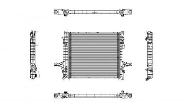 Radiador para 03-14 Volvo XC-90 2.5/2.9/3.2/4.4L automático fila única Foto 2 de 4