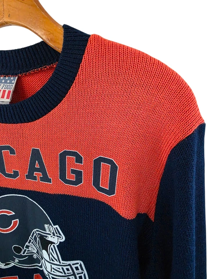 Suéter Pullover Tejido Comida Chatarra 2014 Chicago Bears Fútbol NFL Para Mujer Talla M Foto 4 de 4