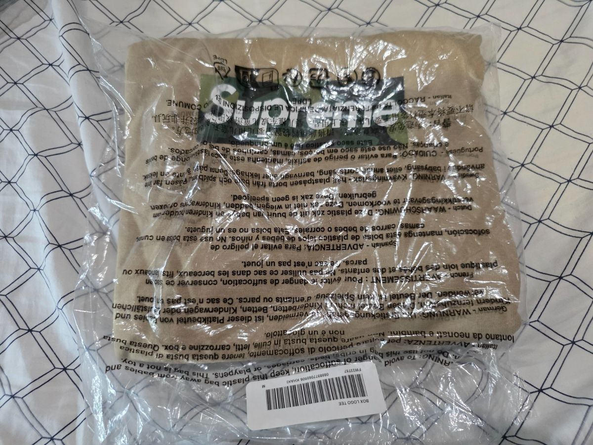 Supreme Box Logo Tee FW23 Khaki Camo - Sz M | eBay