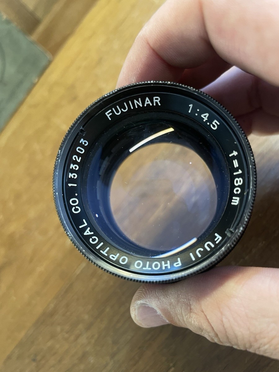 Near Mint* Fuji Fujinar 18cm 180mm F/4.5 Barrel Lens Only Fit to