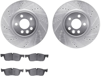 Front Brake Pad and Rotor Kit For Discovery Sport Range Rover Evoque QD61J2