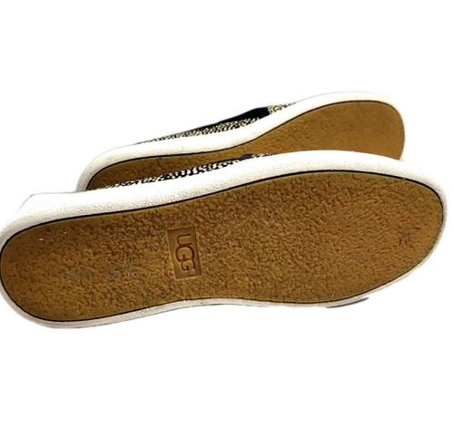 UGG Womens Sneaker Cas Exotic Genuine Calf Hair Slip-On Animal Print Cheetah 7.5 - Picture 6 of 7