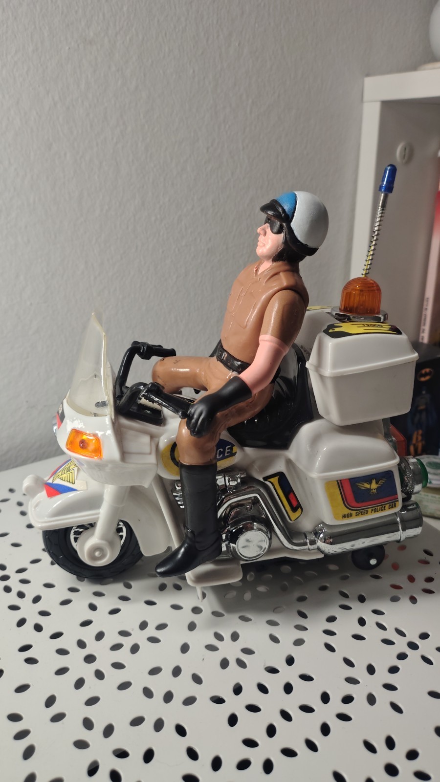Moto Polizia giocattolo vintage Anni '80 a Batterie Da Revisionare