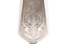 WMF Jugendstil Tortenheber Drachenmotiv Versilbert Strau&szlig;enmarke ca. 1905