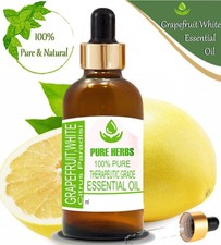 Pure Herbs Grapefruit White 100 pure Citrus Paradisi Essential Oil Glass QI971