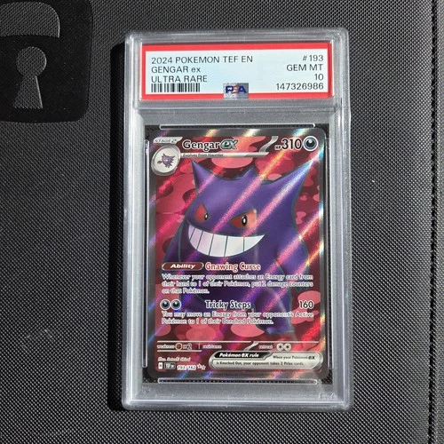 Pokemon Card - Gengar EX 193/162 Temporal Forces - PSA 10