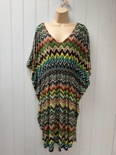 Intriguing Threads Flutter Sleeve Elastic Waist Fit & Flare Dress Plus Size 20W