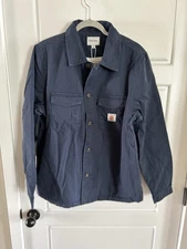 Rhythm Sherpa lined Work shirt navy blue size M