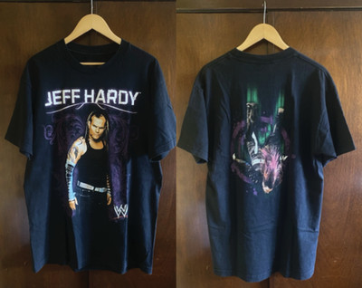 Vintage 2007 WWE Jeff Hardy Swanton Bomb T Shirt - WWF - Wrestling- Hardy Boyz