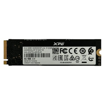 XPG 512GB M.2 NVMe PCIe SSD Storage SX6000LNP 82% Health 5237 Hours