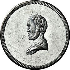 1863 Staunton Patriotic Civil War Token R10 UNIQUE Very Rare Die NGC Ex Hetrich