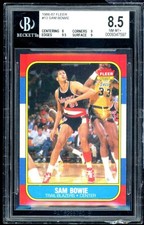 Sam Bowie Rookie Card 1986-87 Fleer #13 BGS 8.5. rookie card picture