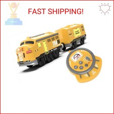 Motorized Train for Kids, Remote Control Locomotive Train Toy for Wooden Tracks,