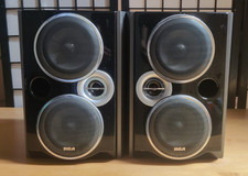 Vintage RCA bookshelf Loud-Speakers Titanium Coated