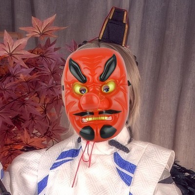 Japanische Tengu Mask Samurai Dämonen Maske für Dress -up Rollenspiele