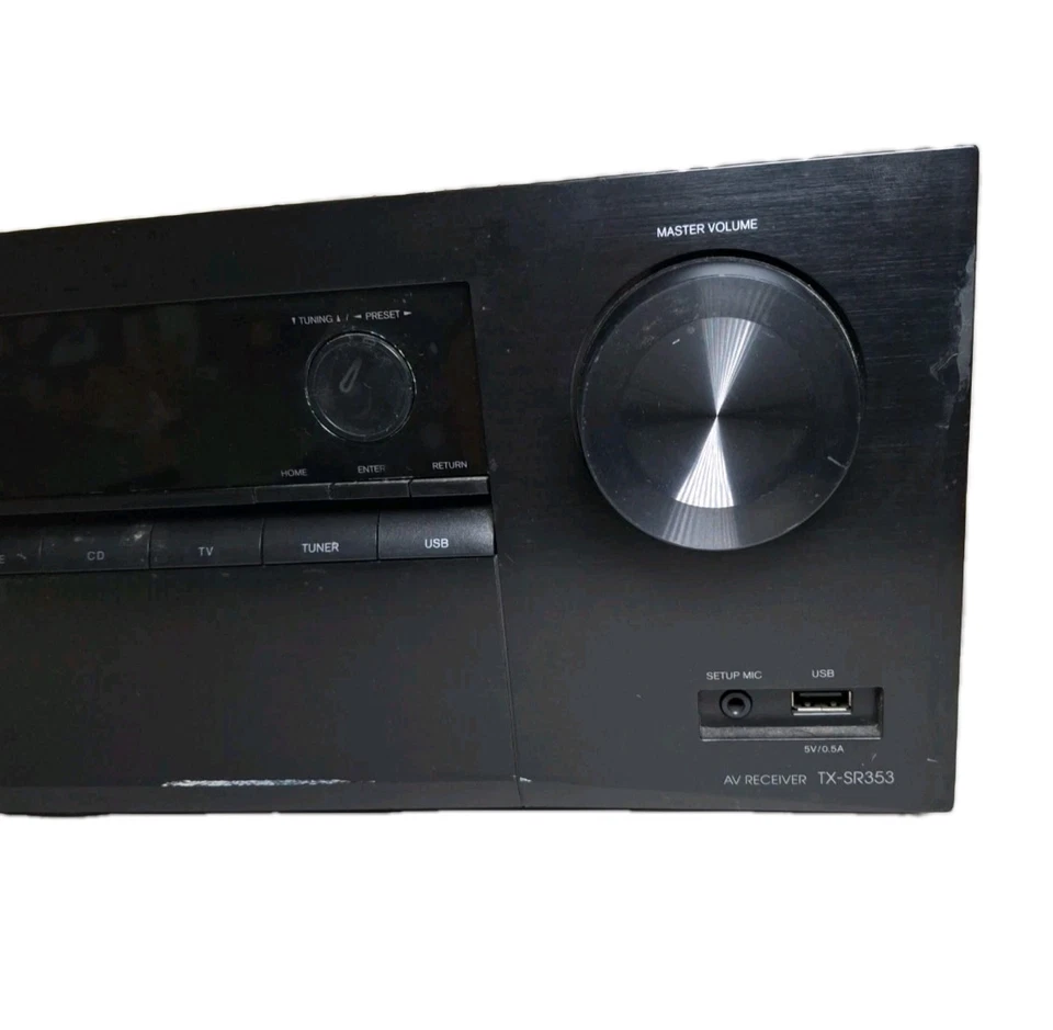 Onkyo TX-SR393 5.2-Channel AV 4K Ultra HD Receiver Black Dont Power On READ - Image 2 of 4