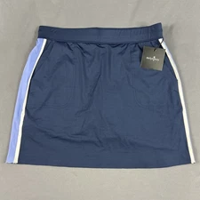 Belyn Key Womens Golf Skort Track Medium Blue Polyester Spandex NWT MSRP $110