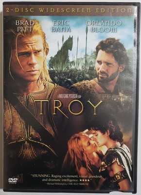 #ad Troy DVD 2005 2 Disc Widescreen Set Former Blockbuster Rental $7.99