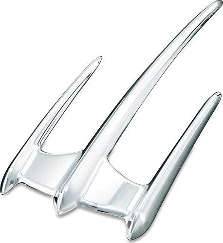 Kuryakyn Motorcycle Accent Accessory: Triceptor Front Fender Tip Chrome, black - Image 2 of 4