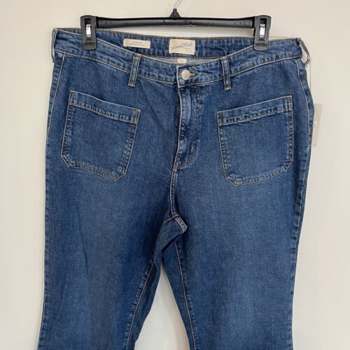 Pantalones de mezclilla acampanados para mujer Universal Thread tiro alto talla 17 - Imagen 3 de 7