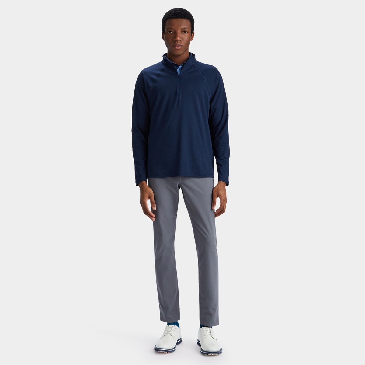 New Mens G/FORE GFORE LUXE QUARTER ZIP MID LAYER G4MF23K123
