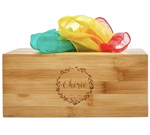 wooden tissue box baby toy