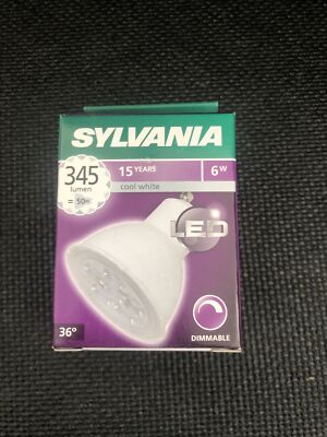 6x SYLVANIA GU10 LED 6W 4000K Neutralweiß 345lm Dimmbar RefLED ES50 Dimmbar