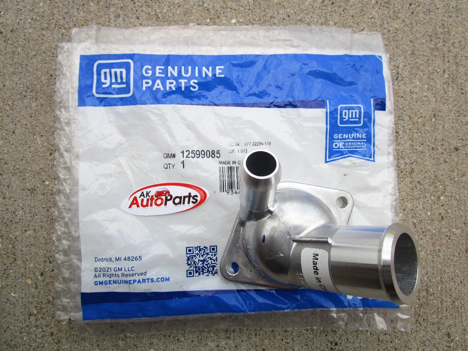 06 - 09 PONTIAC SOLSTICE 2.0L 2.4L MOTOR REFRIGERANTE TERMOSTATO ENTRADA DE AGUA OEM NUEVO Foto 2 de 4