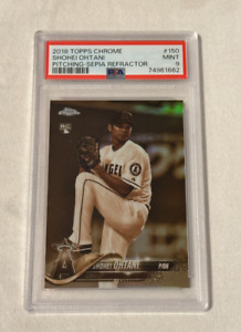 Shohei Ohtani 2018 Topps Chrome #150 Sepia Refractor Shohei Ohtani 2018 Topps Chrome #150 Sepia Refractor
