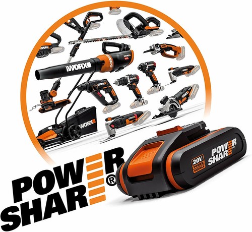 WORX Powershare 20V Cordless Electric 2in1 Lawn Edger Line Trimmer & Battery Kit - Picture 7 of 7