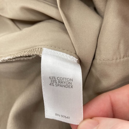 J. Jill Essential Cotton Stretch Pants Women's 8P Petite Brown Pull On Straight - Picture 6 of 12