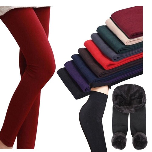Women Fleece Warmer Pants Soft Thermal 