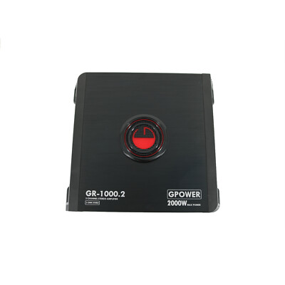 New Gravity GR1000.2 2 Channels 2000 WATT Class AB Car Audio