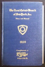 1938 Diary and Manual of the Real Estate Board of New York, Inc.