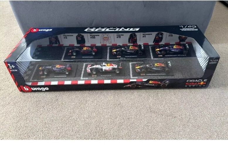 BURAGO RED BULL RACING F1 FORMULA 1 SET X 6 CARS 1/43 scale models (BNIB) 2024