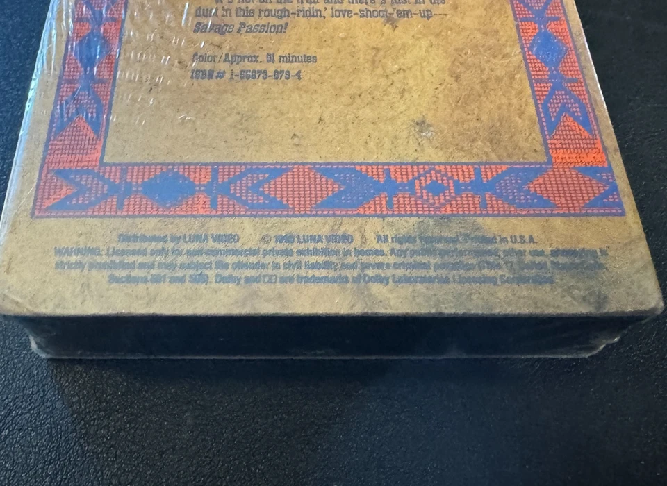 SAVAGE PASSION (VHS, 1990) - Originally Released in 1969 as THE RAMRODDER - RARE - Image 4 of 4