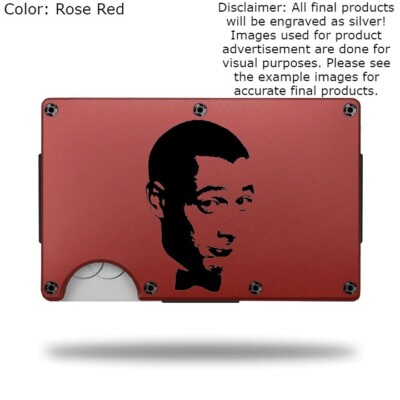 Custom ''PEE WEE HERMAN'' Laser Engraved Wallet - Pick A Wallet Color