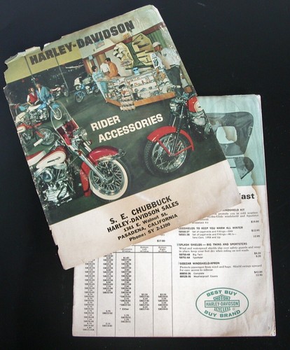 Rare Vtg 60s Harley Davidson Rider Accessories Brochure Magazine Clothing Jacket - Picture 11 of 12