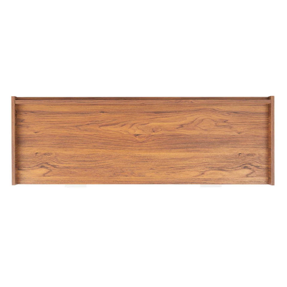 SAFAVIEH Diara 2 estantes 2 puertas soporte multimedia | nogal / negro | Foto 4 de 4