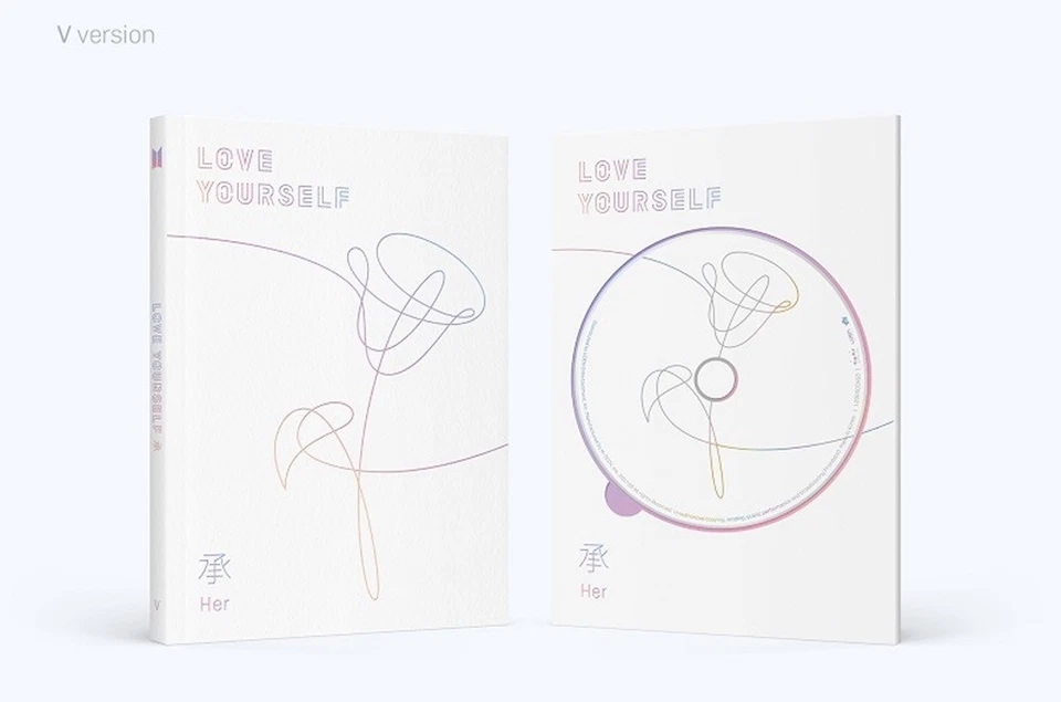 BTS 5th Mini Album LOVE YOURSELF Her Random Ver CD+Book+Card+Sticker+M.Book+Gift - Image 4 of 4