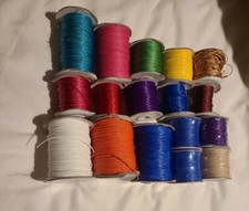 Waxed Polyester Cord 1mm Multi-Color LOT MyIntent DIY Maker Bracelet, Necklace