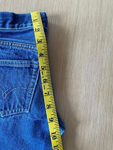 Jeans de mezclilla vintage Levi’s Big E con ribete para niños talla 18x18 PUNTADA ÚNICA - Imagen 22 de 24