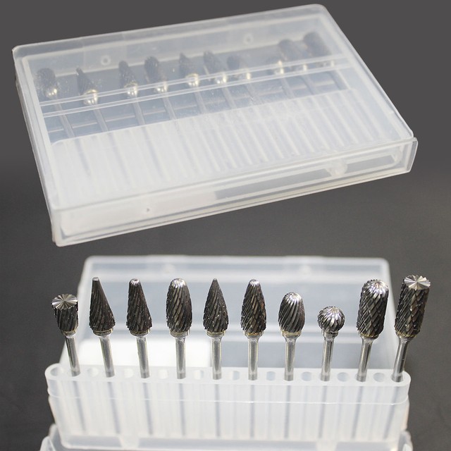 20x Tungsten Steel Dental Carbide Bur Lab Burr Tooth Drill Grinder Bit