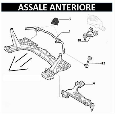 MALO - 8915720 Super Kit 12 Pz Bracci Sospensione Oscillanti Ant. Alfa Romeo 147 156 Gt - Miniatura 2