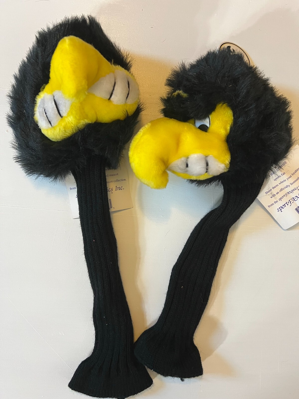 Iowa Hawkeyes Mascot Driver Head Cover Plush Muppet Herky - Set of 2-NEW