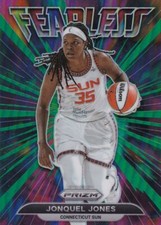 2022 Panini Prizm WNBA Fearless Insert Green Refractor #12 Jonquel Jones