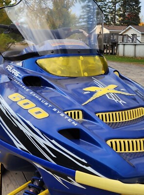 Yellow Tint Headlight Covers 213 Parts For Arctic Cat, Ski-Doo